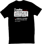 *"ZOMBIE" definition t shirt