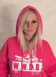 *W.W.D.D. ~ "hoodie" in HOT pink