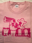 *W.W.R.D. What Would Rick Do pink shirt