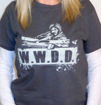 *W.W.D.D. What WOULD Daryl Do (grey) t shirt