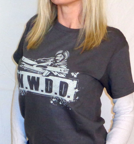 *W.W.D.D. What WOULD Daryl Do (grey) t shirt