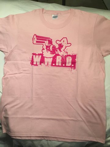 *W.W.R.D. What Would Rick Do pink shirt